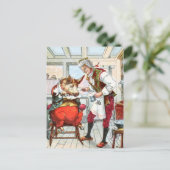  tekening: Barber Shave a Pig Briefkaart (Staand voorkant)