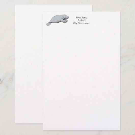 tekening beheren briefpapier (Voorkant / Achterkant)