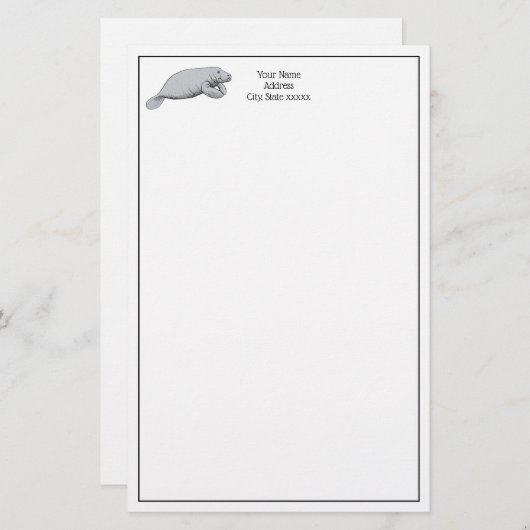 tekening beheren briefpapier (Voorkant / Achterkant)