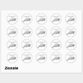 tekening beheren ronde sticker (Vel)