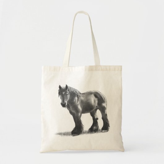 Tekening Belgisch paardenpekeltje: Realisme Tote Bag (Voorkant)