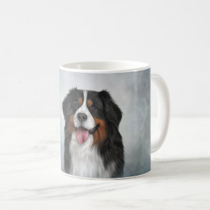 Tekening Bernese Mountain Dog Koffiemok