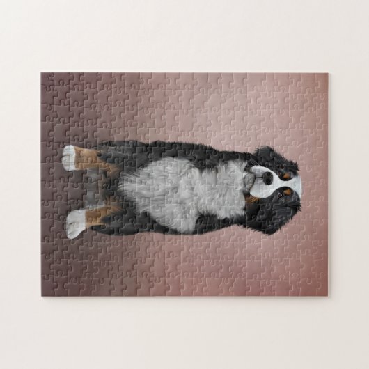 Tekening Bernese Mountain Dog Legpuzzel (Horizontaal)