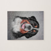 Tekening Bernese Mountain Dog Legpuzzel (Horizontaal)