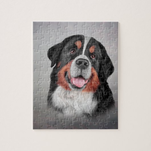 Tekening Bernese Mountain Dog Legpuzzel (Verticaal)