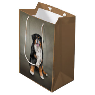 Tekening Bernese Mountain Dog Medium Cadeauzakje