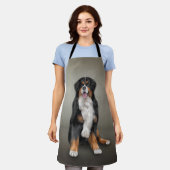 Tekening Bernese Mountain Dog Schort (Gedragen)