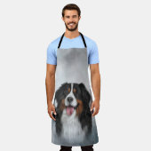 Tekening Bernese Mountain Dog Schort (Gedragen)
