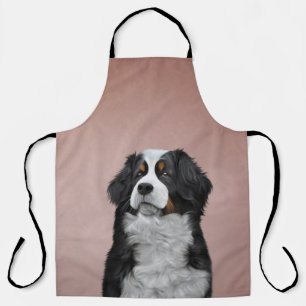Tekening Bernese Mountain Dog Schort