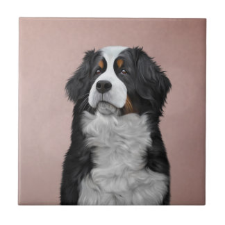 Tekening Bernese Mountain Dog Tegeltje