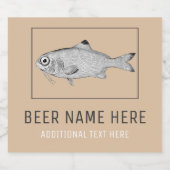  tekening bier etiket (Enkel label)