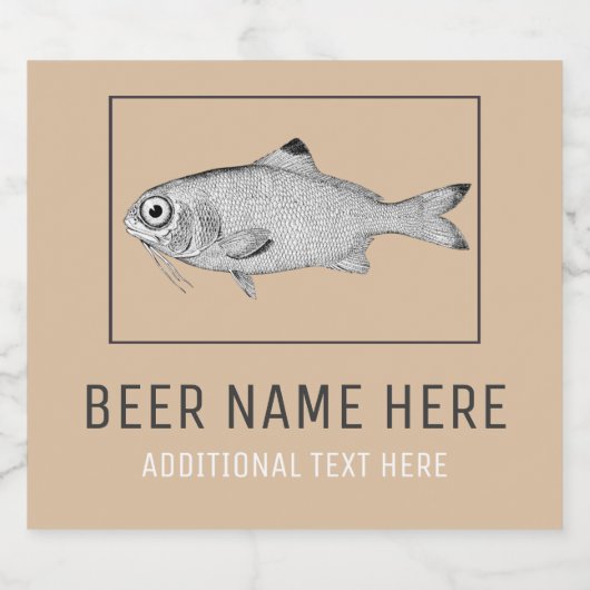  tekening bier etiket (Enkel label)