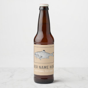 tekening bier etiket
