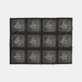 Tekening bijtarestructuur Sapling Chalk Fleece Deken (Voorkant (Horizontaal))