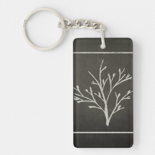 Tekening bijtarestructuur Sapling Chalk Sleutelhanger (Voorkant)
