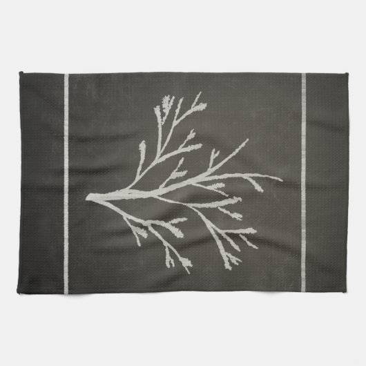 Tekening bijtarestructuur Sapling Chalk Theedoek (Horizontaal)