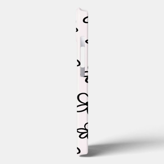 Tekening Bloemen Zwart-wit Persoonlijke telefoon Case-Mate iPhone Case (Achterkant / Links)