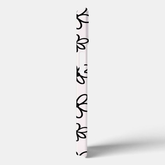 Tekening Bloemen Zwart-wit Persoonlijke telefoon Case-Mate iPhone Case (Achterkant / Rechts)