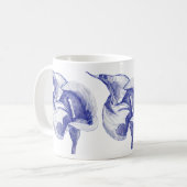  tekening Calla Lily geïllustreerde bloesem Koffiemok (Voorkant links)