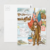  tekening: Canadese collage Briefkaart (Voorkant / Achterkant)