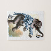 tekening: Circus Elephant Legpuzzel (Horizontaal)