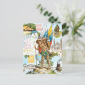  tekening: Colombia en Ecuador Briefkaart (Staand voorkant)