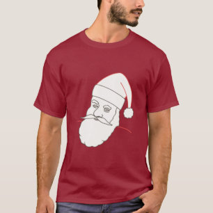 Tekening contouren, Sinterklaas op shirten T-shirt