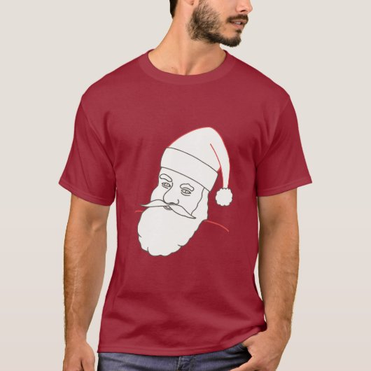 Tekening contouren, Sinterklaas op shirten T-shirt (Voorkant)