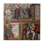  tekening: de Antiek boekhandel Tegeltje (Voorkant)