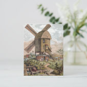  tekening: De oude Mill Briefkaart (Staand voorkant)