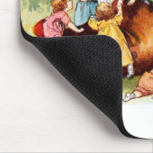 tekening: De vrouw die in een hoefijzer woont Muismat (Hoek)