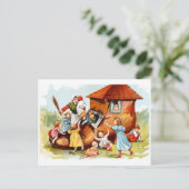  tekening: de vrouw die in een schoen woont briefkaart (Staand voorkant)