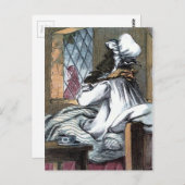  tekening: De Wolf in oma's kleren Briefkaart (Voorkant / Achterkant)