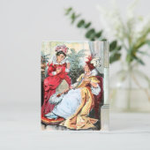  tekening: De zussen van de Ball Gowns Briefkaart (Staand voorkant)