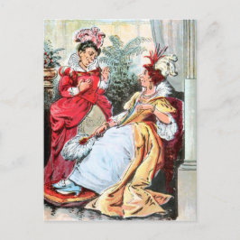 tekening: De zussen van de Ball Gowns Briefkaart