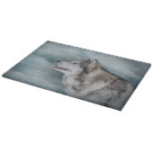 Tekening Dog Alaskan Malamute Snijplank (Hoek)