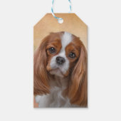 Tekening Dog Cavalier King Charles Spaniel Cadeaulabel (Voorkant)