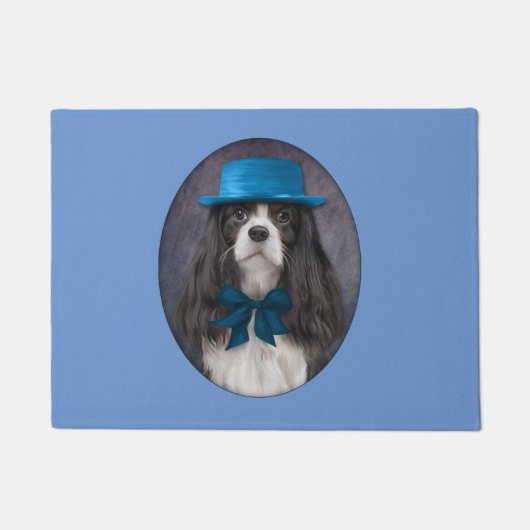 Tekening Dog Cavalier King Charles Spaniel Deurmat (Voorkant)