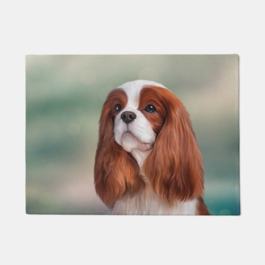 Tekening Dog Cavalier King Charles Spaniel Deurmat (Voorkant)