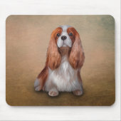 Tekening Dog Cavalier King Charles Spaniel Muismat (Voorkant)