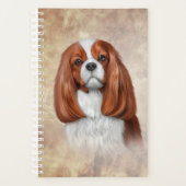 Tekening Dog Cavalier King Charles Spaniel Planner (Voorkant)