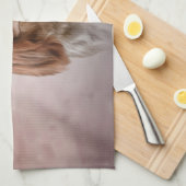 Tekening Dog Cavalier King Charles Spaniel Theedoek (Quarter Fold)