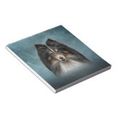 Tekening Dog Shetland Sheepdog, Sheltie Notitieblok (Schuin)