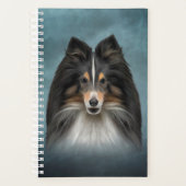 Tekening Dog Shetland Sheepdog, Sheltie Planner (Voorkant)