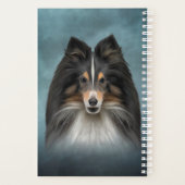 Tekening Dog Shetland Sheepdog, Sheltie Planner (Achterkant)