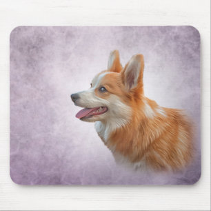 Tekening Dog Welsh Corgi Muismat