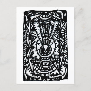 Tekening door Brian Benson Briefkaart