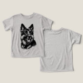 Tekening Duitse herder (Ontwerp Voorkant & Achterkant)