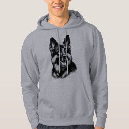 Tekening Duitse herder Hoodie