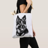 Tekening Duitse herder Tote Bag (Dichtbij)